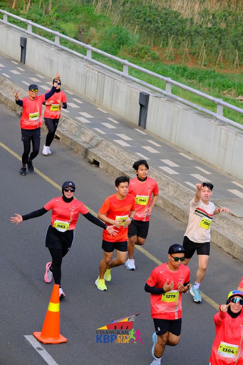 Race photo from CISANGKAN KBP CITY RUN 2025