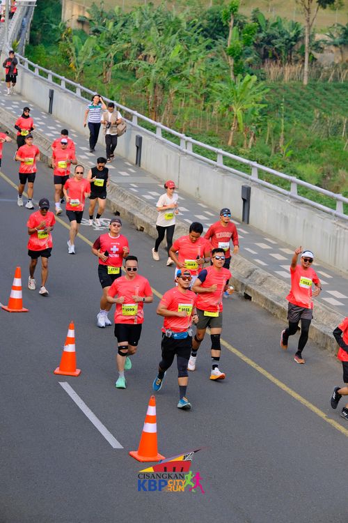 Race photo from CISANGKAN KBP CITY RUN 2025