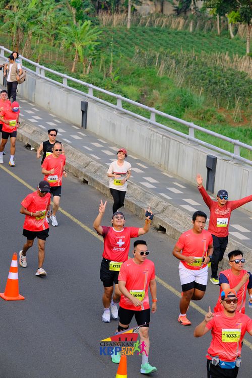 Race photo from CISANGKAN KBP CITY RUN 2025