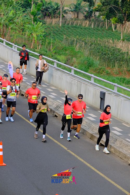 Race photo from CISANGKAN KBP CITY RUN 2025