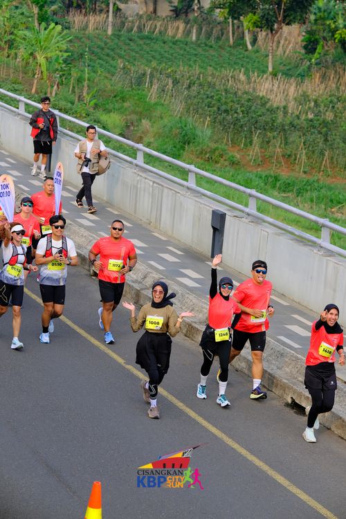 Race photo from CISANGKAN KBP CITY RUN 2025