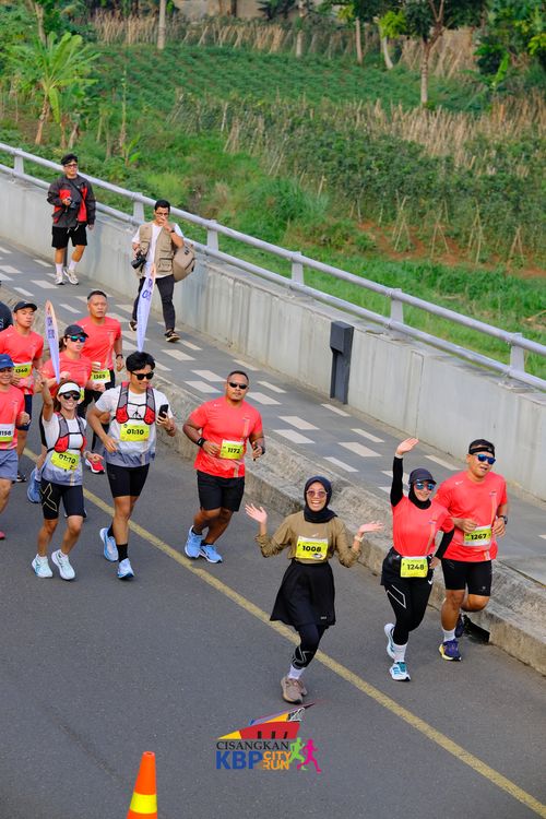 Race photo from CISANGKAN KBP CITY RUN 2025