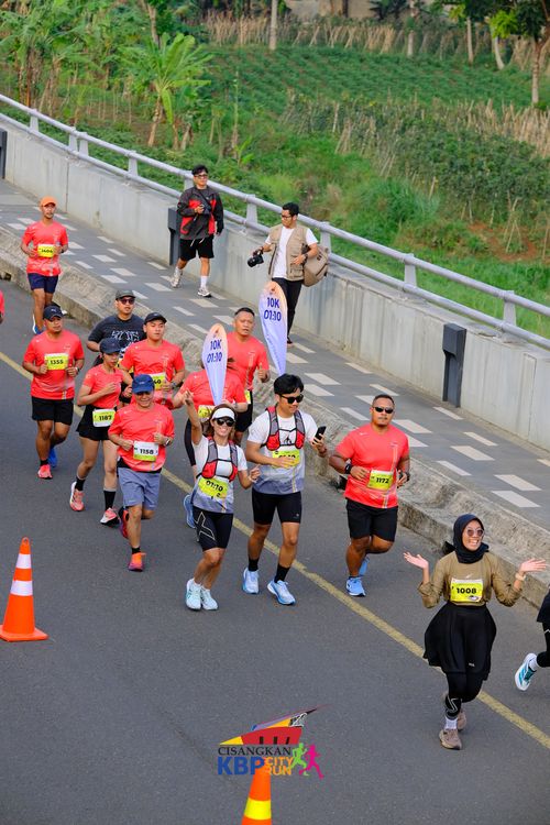 Race photo from CISANGKAN KBP CITY RUN 2025