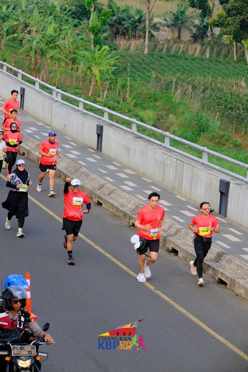 Race photo from CISANGKAN KBP CITY RUN 2025