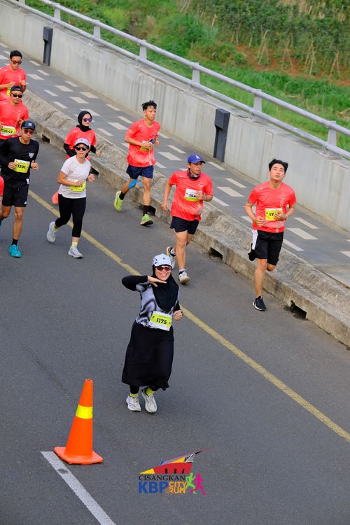 Race photo from CISANGKAN KBP CITY RUN 2025