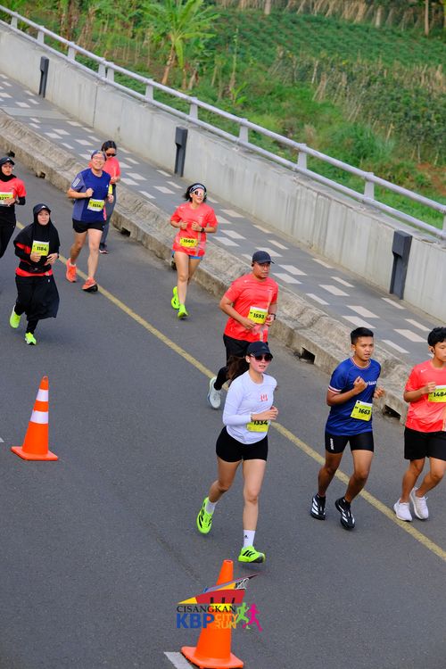 Race photo from CISANGKAN KBP CITY RUN 2025