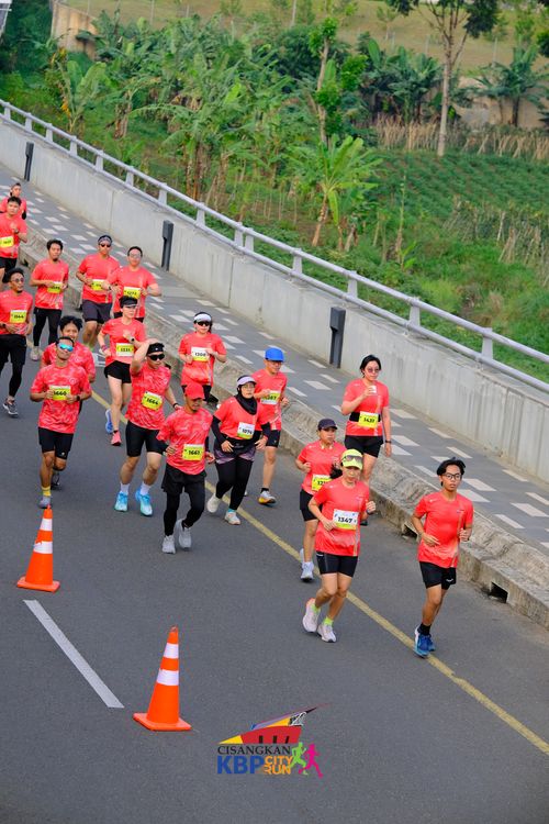 Race photo from CISANGKAN KBP CITY RUN 2025