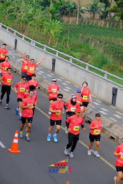 Race photo from CISANGKAN KBP CITY RUN 2025