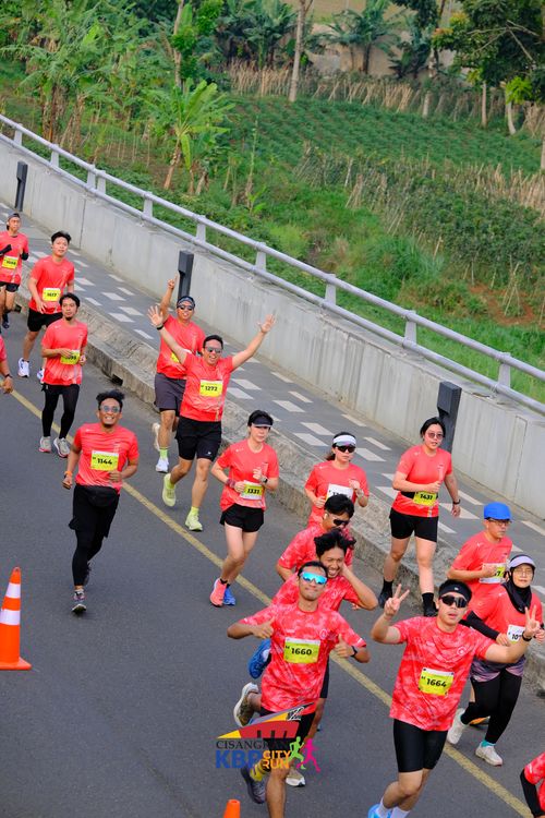 Race photo from CISANGKAN KBP CITY RUN 2025