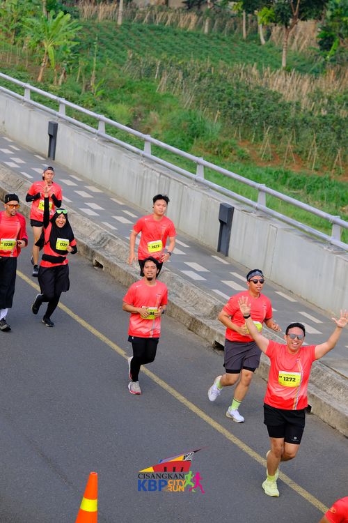 Race photo from CISANGKAN KBP CITY RUN 2025
