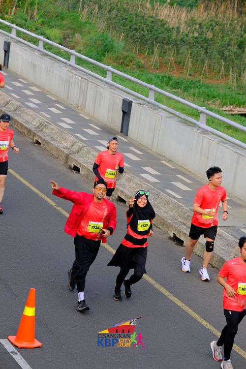 Race photo from CISANGKAN KBP CITY RUN 2025