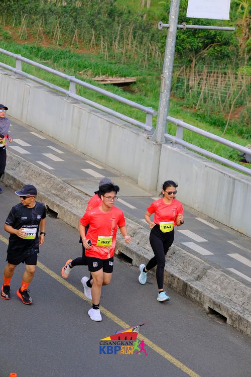 Race photo from CISANGKAN KBP CITY RUN 2025