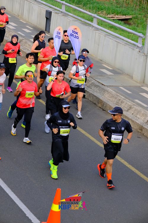 Race photo from CISANGKAN KBP CITY RUN 2025