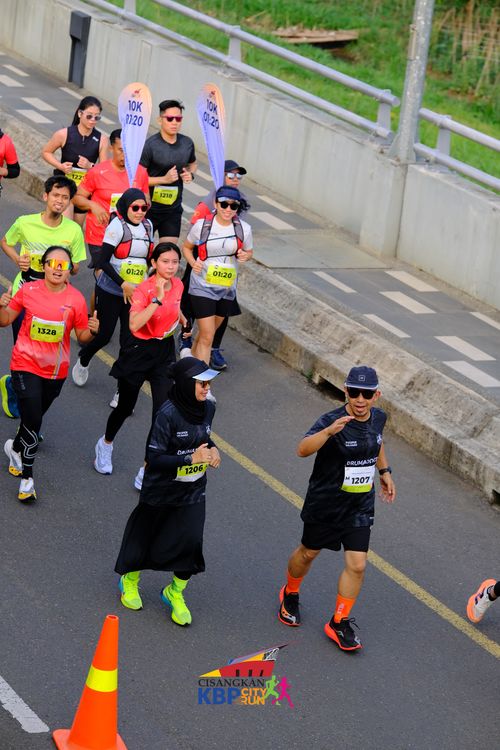 Race photo from CISANGKAN KBP CITY RUN 2025