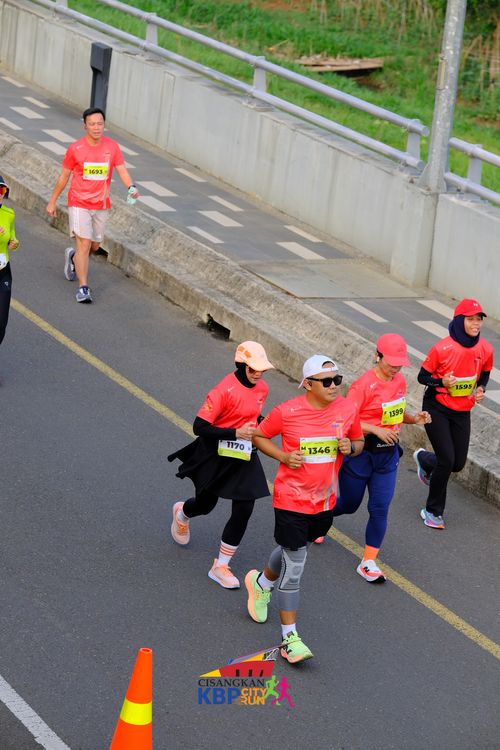 Race photo from CISANGKAN KBP CITY RUN 2025