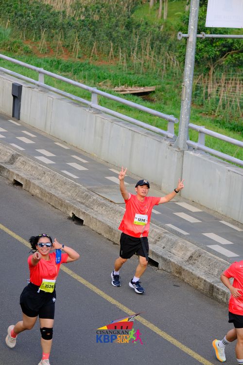 Race photo from CISANGKAN KBP CITY RUN 2025