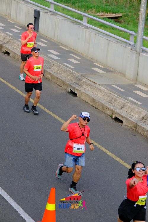 Race photo from CISANGKAN KBP CITY RUN 2025