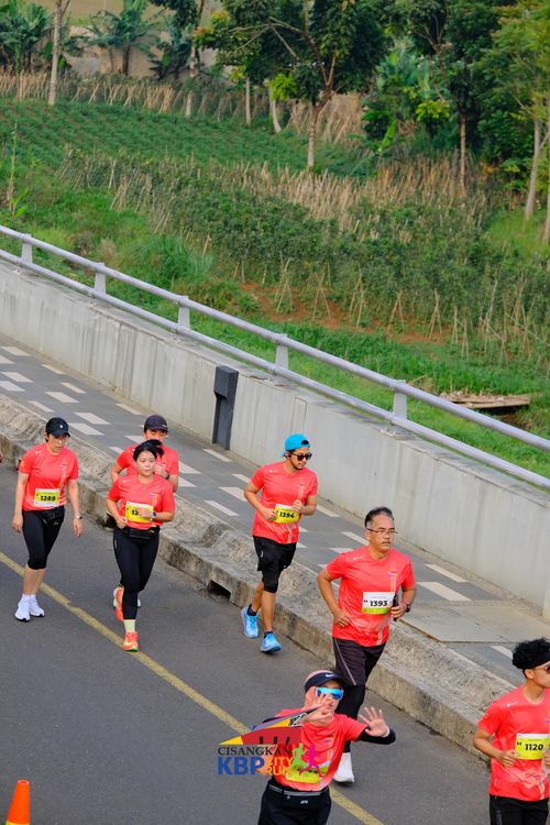 Race photo from CISANGKAN KBP CITY RUN 2025