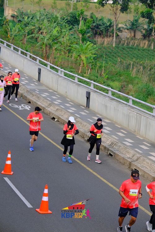 Race photo from CISANGKAN KBP CITY RUN 2025