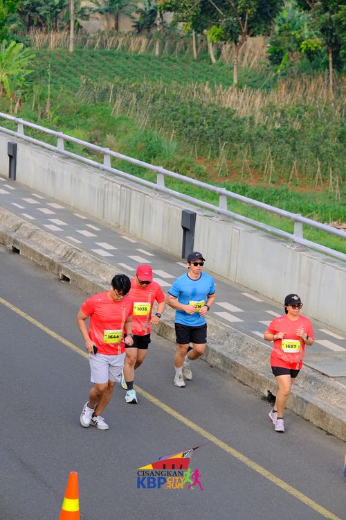 Race photo from CISANGKAN KBP CITY RUN 2025