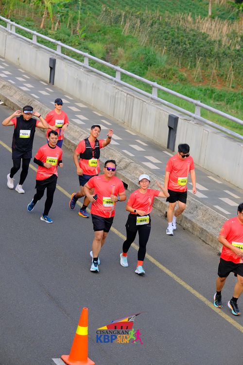 Race photo from CISANGKAN KBP CITY RUN 2025