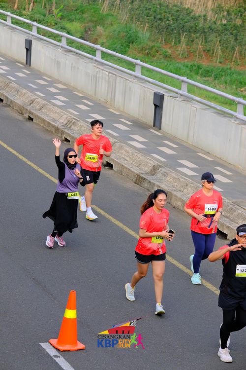 Race photo from CISANGKAN KBP CITY RUN 2025