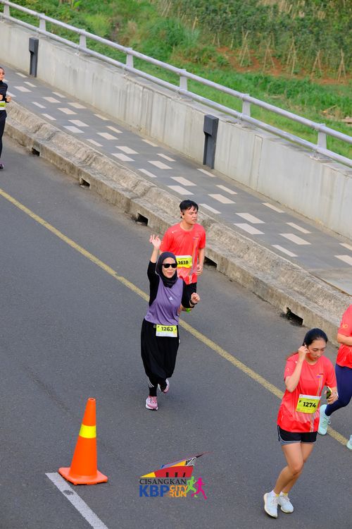 Race photo from CISANGKAN KBP CITY RUN 2025