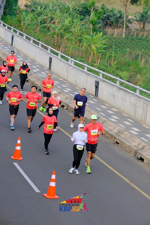 Race photo from CISANGKAN KBP CITY RUN 2025