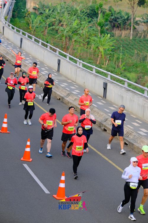 Race photo from CISANGKAN KBP CITY RUN 2025