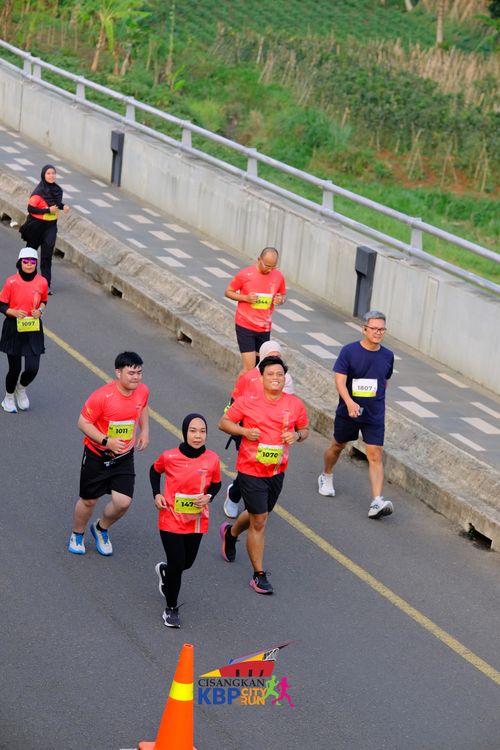 Race photo from CISANGKAN KBP CITY RUN 2025