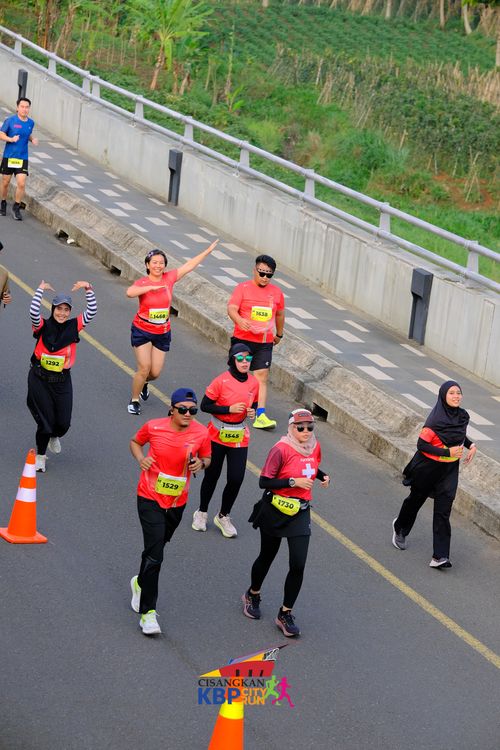 Race photo from CISANGKAN KBP CITY RUN 2025