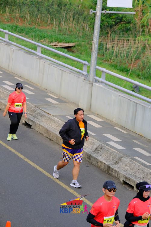 Race photo from CISANGKAN KBP CITY RUN 2025