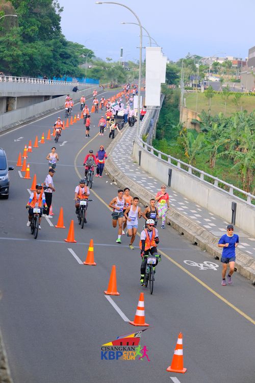 Race photo from CISANGKAN KBP CITY RUN 2025