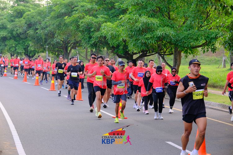 Race photo from CISANGKAN KBP CITY RUN 2025