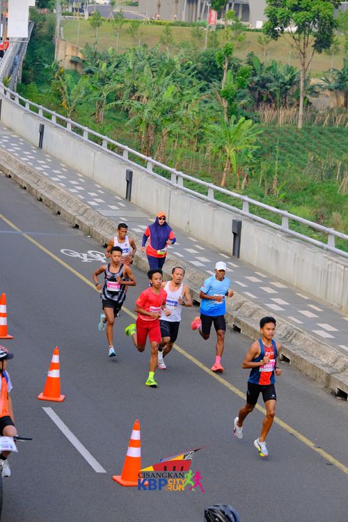 Race photo from CISANGKAN KBP CITY RUN 2025