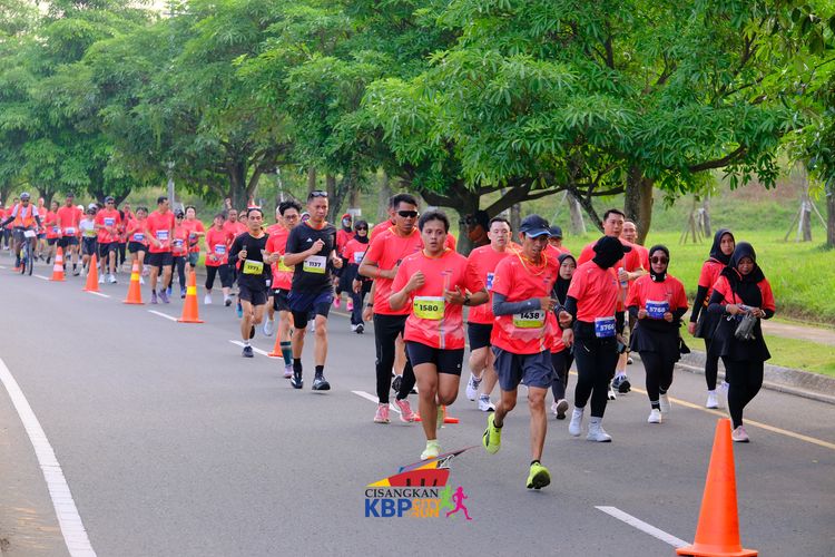 Race photo from CISANGKAN KBP CITY RUN 2025