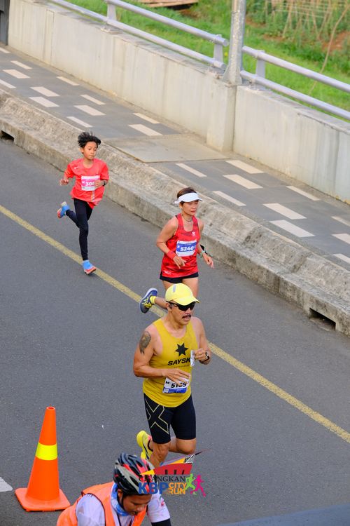 Race photo from CISANGKAN KBP CITY RUN 2025