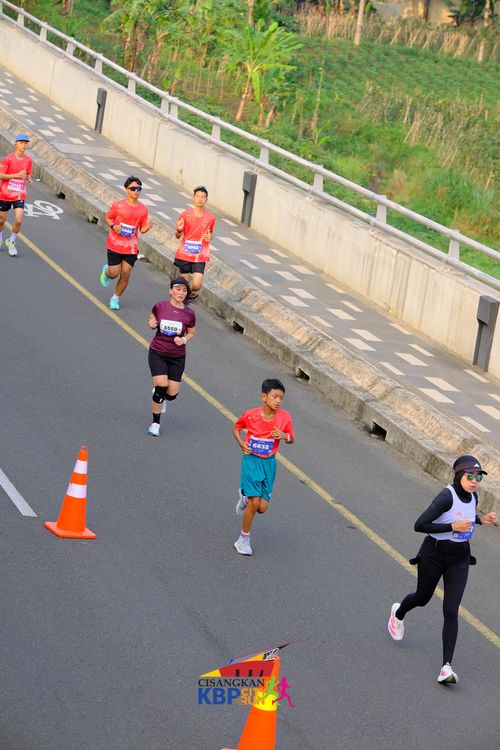Race photo from CISANGKAN KBP CITY RUN 2025