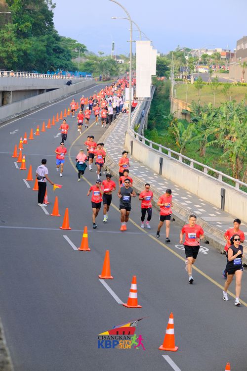 Race photo from CISANGKAN KBP CITY RUN 2025