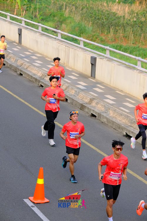 Race photo from CISANGKAN KBP CITY RUN 2025