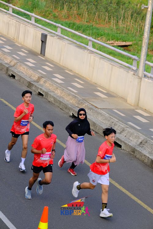 Race photo from CISANGKAN KBP CITY RUN 2025