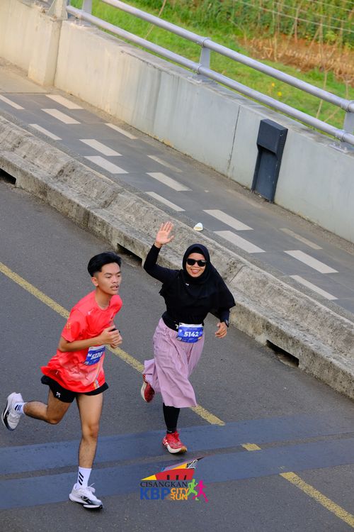 Race photo from CISANGKAN KBP CITY RUN 2025