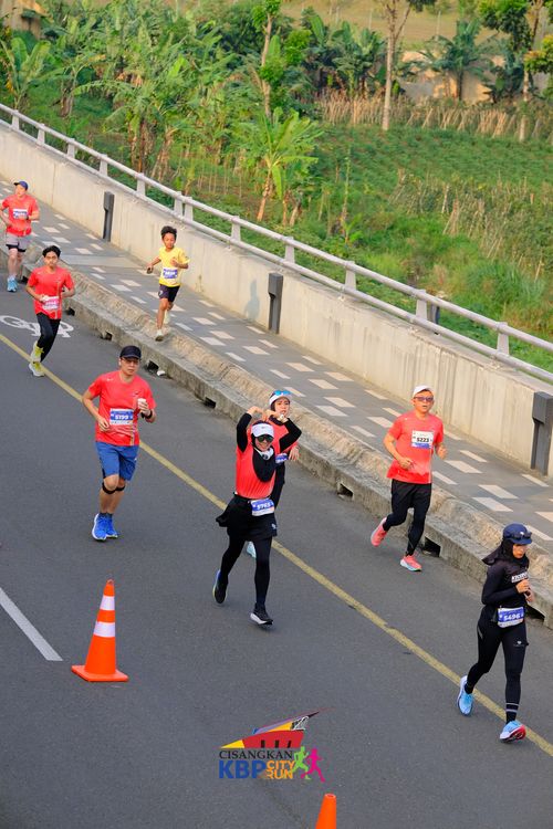 Race photo from CISANGKAN KBP CITY RUN 2025