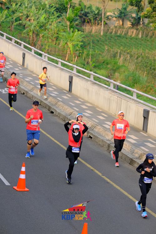 Race photo from CISANGKAN KBP CITY RUN 2025