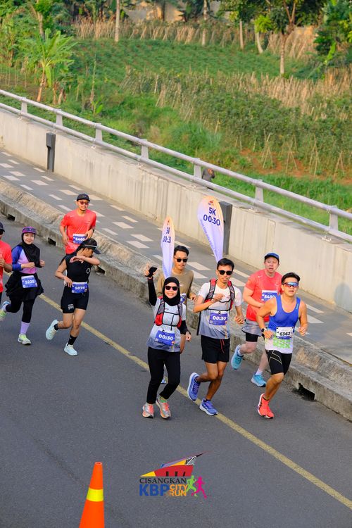 Race photo from CISANGKAN KBP CITY RUN 2025
