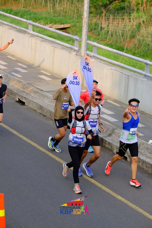 Race photo from CISANGKAN KBP CITY RUN 2025