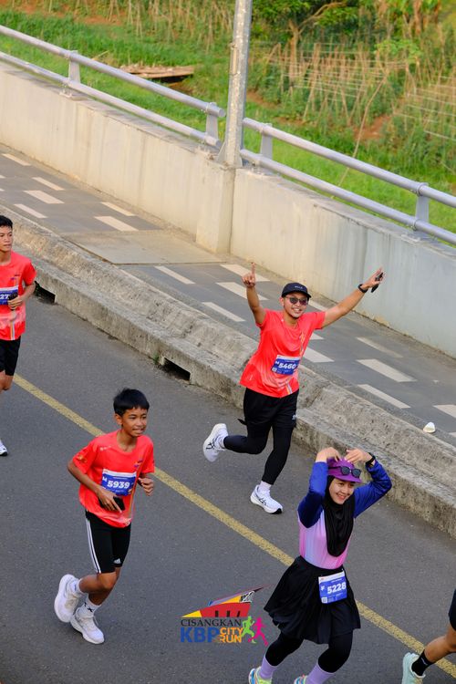 Race photo from CISANGKAN KBP CITY RUN 2025