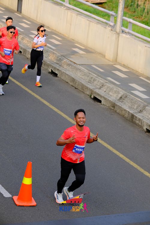 Race photo from CISANGKAN KBP CITY RUN 2025