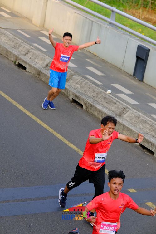 Race photo from CISANGKAN KBP CITY RUN 2025