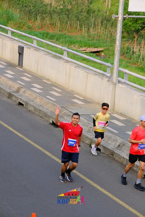 Race photo from CISANGKAN KBP CITY RUN 2025